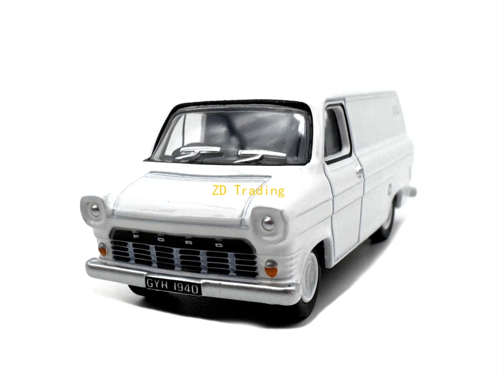 VANS ZD 1:76 bianco Ford MK1 trasporto consegna furgone camion modello auto metallo pressofuso BN