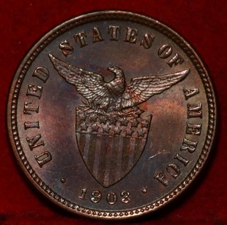 Uncirculated 1903 Philippines 1/2 Centavo Foreign Coin
