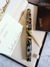 Stipula Isola Vulcano penna stilografica pennino oro 18 carati edizione limitata Usato/Ottimo