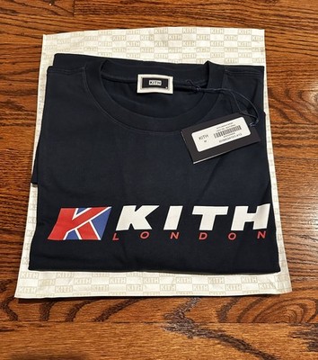 Kith London Flagship Union K Sport Tee T-Shirt Mens Medium Blue Ronnie Fieg NWT