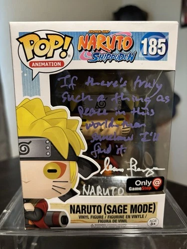 Funko Pop Naruto Sage Mode #185 GameStop Exclusive Signed by Maile Flanagan JSA