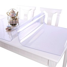 VITA FELICE &zwnj;PVC Table Protector 31.5 x 55.1 inch (Rectangular), Transparent