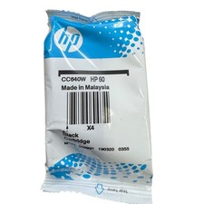 HP 60 CC640W Black Ink Cartridge - Original OEM Sealed
