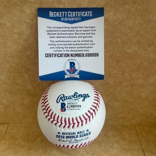DAVID PRICE BOSTON RED SOX SIGNED AUTO 2018 WORLD SERIES BASEBALL BAS G98999 - Picture 3 of 3