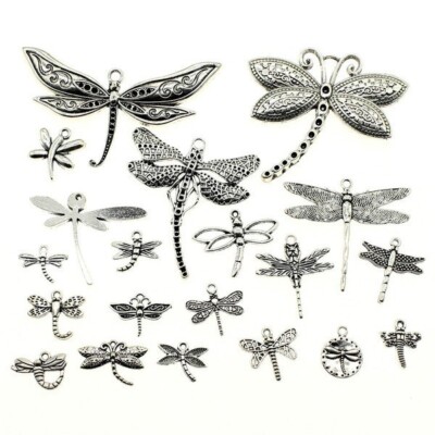 Wholesale 100pcs Retro Silver Charm Tibetan Pendants Mixed in BULK Jewelry DIY e