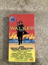 vhs Alex Cox's WALKER A True Story 1987 ED HARRIS RARE HTF MCA Home Video