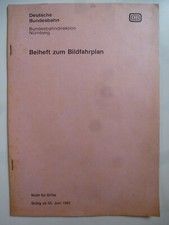 DB,Bundesbahn,1991,Nürnberg, Beiheft zum Bildfahrplan, (Buchfahrplan)