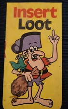 1980s Cap'n Crunch Pocket Iron-On - Pirate La Foote "Insert Loot" Cereal Premium