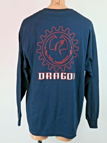 Vtg 90s DRAGON Surf Skate Black Long 