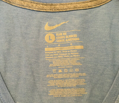 EUC Nike L Slim Fit Baby Blue Texas Rangers V-Neck Women's T-Shirt