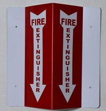 Fire Extinguisher -2D Projection Sign/Elevator Hallway Sign ( Plastic, 4x12)