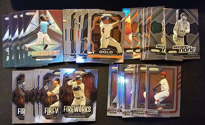 2023 Prizm Baseball Inserts Fireworks, Future Stars, Gold - Pick your Card
