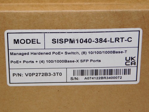 New Lantronix SISPM1040-384-LRT-C Managed Hardened PoE+ Switch 8 V0P272B3-3T0 - Picture 4 of 4