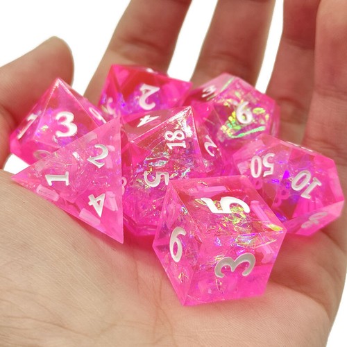 7pcs Polyhedral Dice Sets For Role Playing Party Game RPG - Picture 20 of 32