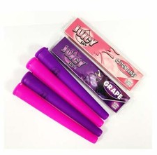 Pink and Purple Cone Tubes & Juicy Jay Cotton Candy Rolling Paper and Grape Roll