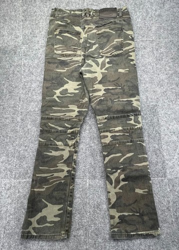 Xray Camo Jeans Boys 20 (29x28 Not Stretched) Slim Fit Moto Bike Stretch Fabric - Picture 2 of 12