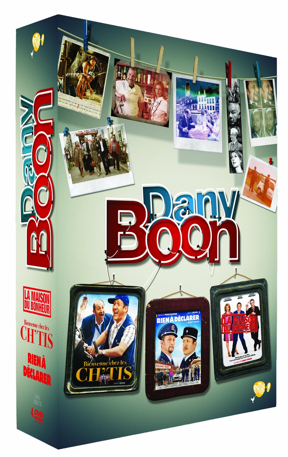 Dany Boon : Rien à déclarer + Bienvenue chez les Ch'tis + La maison du bon (DVD)