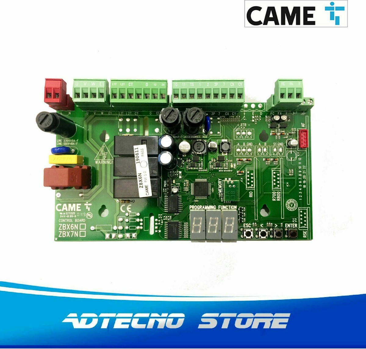 Platine électronique pour moteur coulissant BX-74/78 CAME 88001-0065