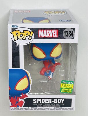 Funko POP! Marvel #1384 Spider-Boy Figure 2024 SDCC Exclusive New