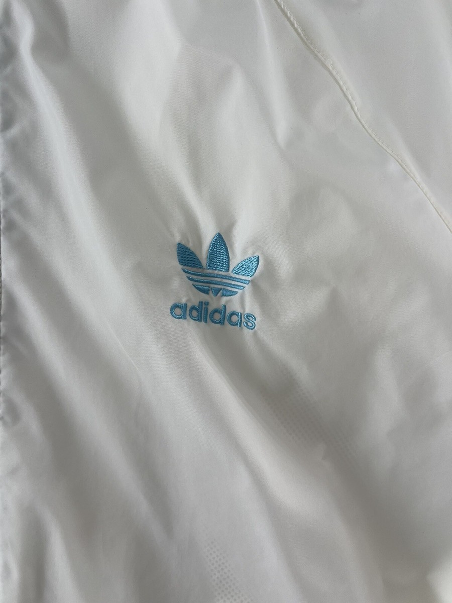 VTG Adidas Jacket Mens Sz L Windbreaker Track Hooded Zip