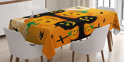 Halloween Tischdecke Scary Pumpkin