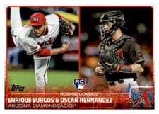 Enrique Burgos/Oscar Hernandez 2015 Topps Update Rookie Combos Card #US359