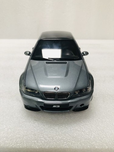 1/18 Norev 2003 BMW M3 CSL E46 Grey Metallic Diecast With Opening Limited - Picture 11 of 24