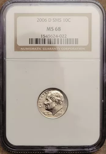 2006 D Roosevelt Dime NGC SMS MS68 10c