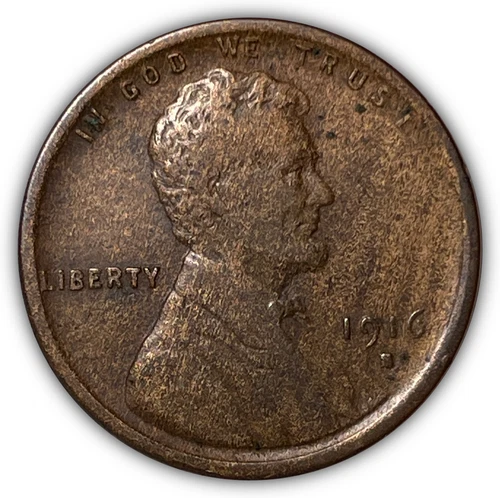 1916-S Lincoln Wheat Cent Very Fine VF Coin #9351