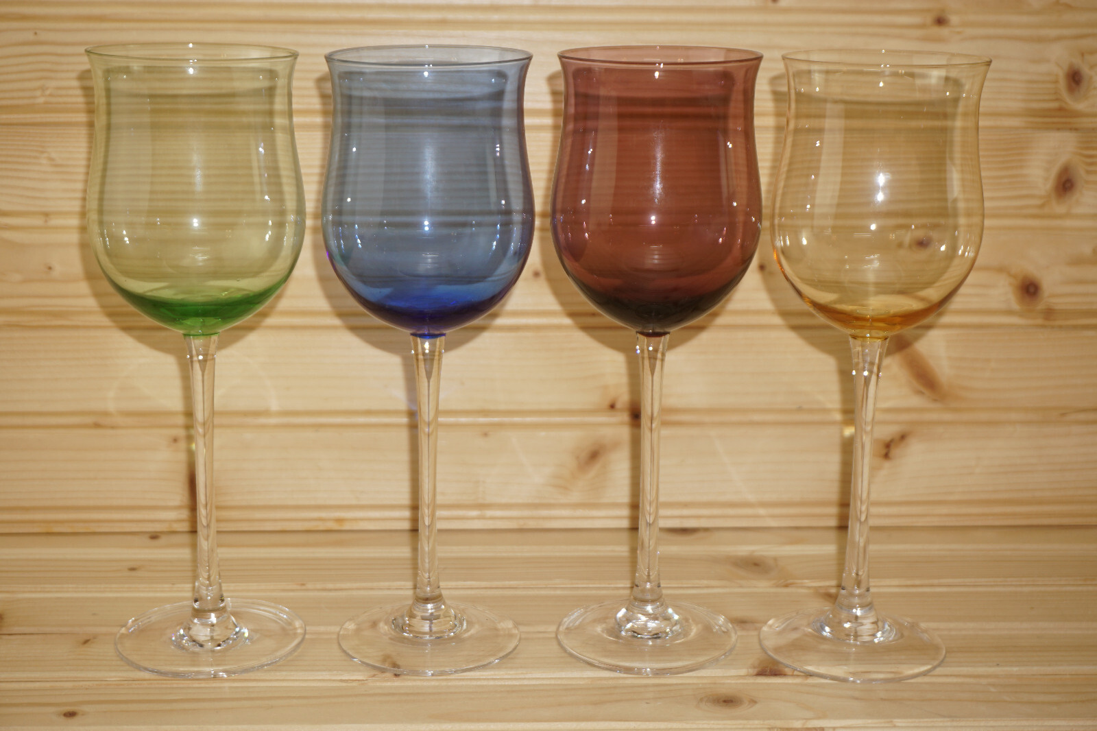 Lenox Gems (4) Tulip Wine Glasses, 8 7/8