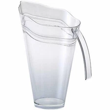 48 oz Clear Plastic Pitcher For Beer, Water & Cold Drinks For Parties Brand New