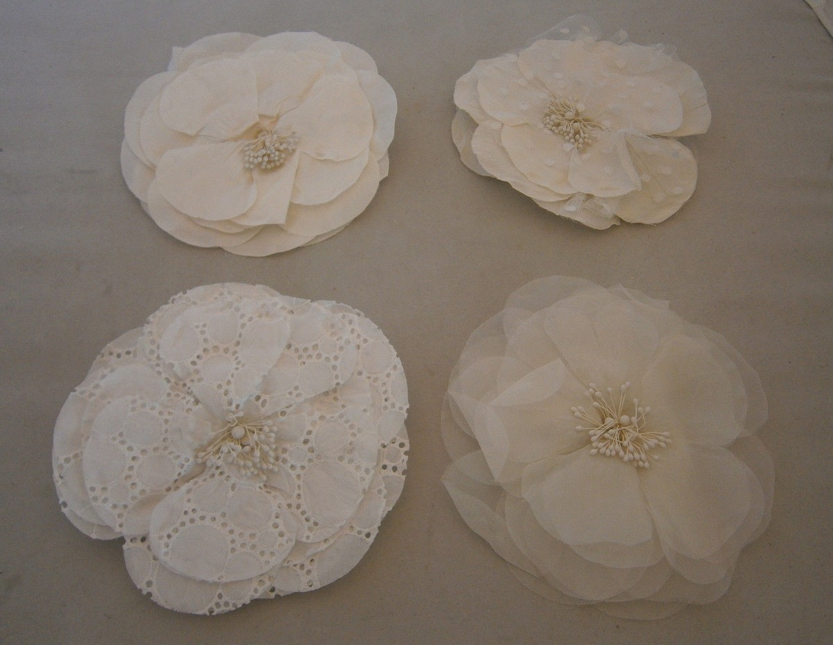 silk flower pins for dresses Bellucci Silk-Flower Brooch