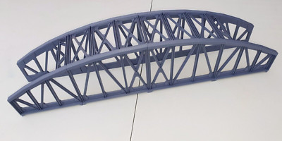 Spur O 730 mm Bogenbrücken-Bausatz, zweigleisige Option - eine Brücke zu weit?