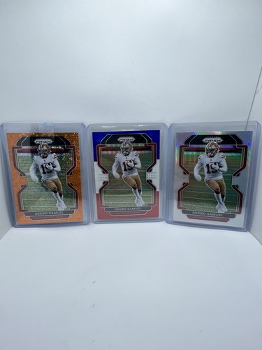 NFL Lot 12 Deebo Samuel Trading Cards, Sleeved, COLOR /Num. San Fran 49ers 🔥 - Picture 5 of 9