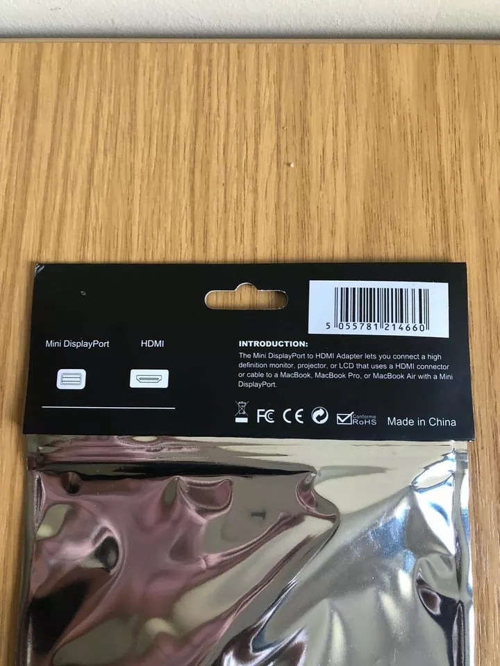 (Brand New) Mini DisplayPort to HDMI Adaptor - Image 2 of 3
