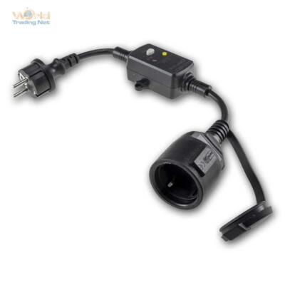 Fehlerstromschutz, Fehlerstrom FI Personen RCD Schutzschalter Adapter IP44 16A