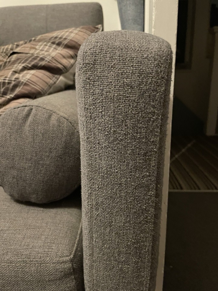 IKEA Sofa Bed Grey 3 Seater eBay