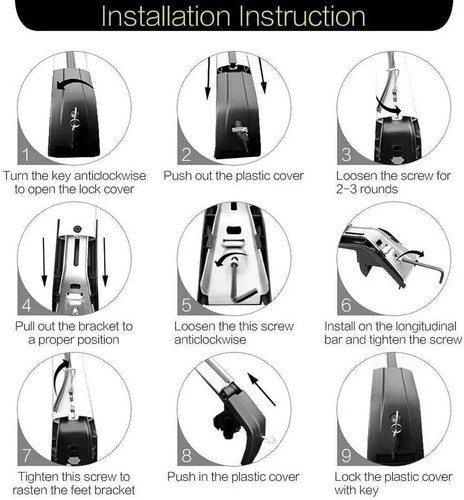 2PCS Cross Bar Roof Rack Fits For EXEED RX 2023-2025 Yaoguang Luggage Kayak Bars - Picture 12 of 14