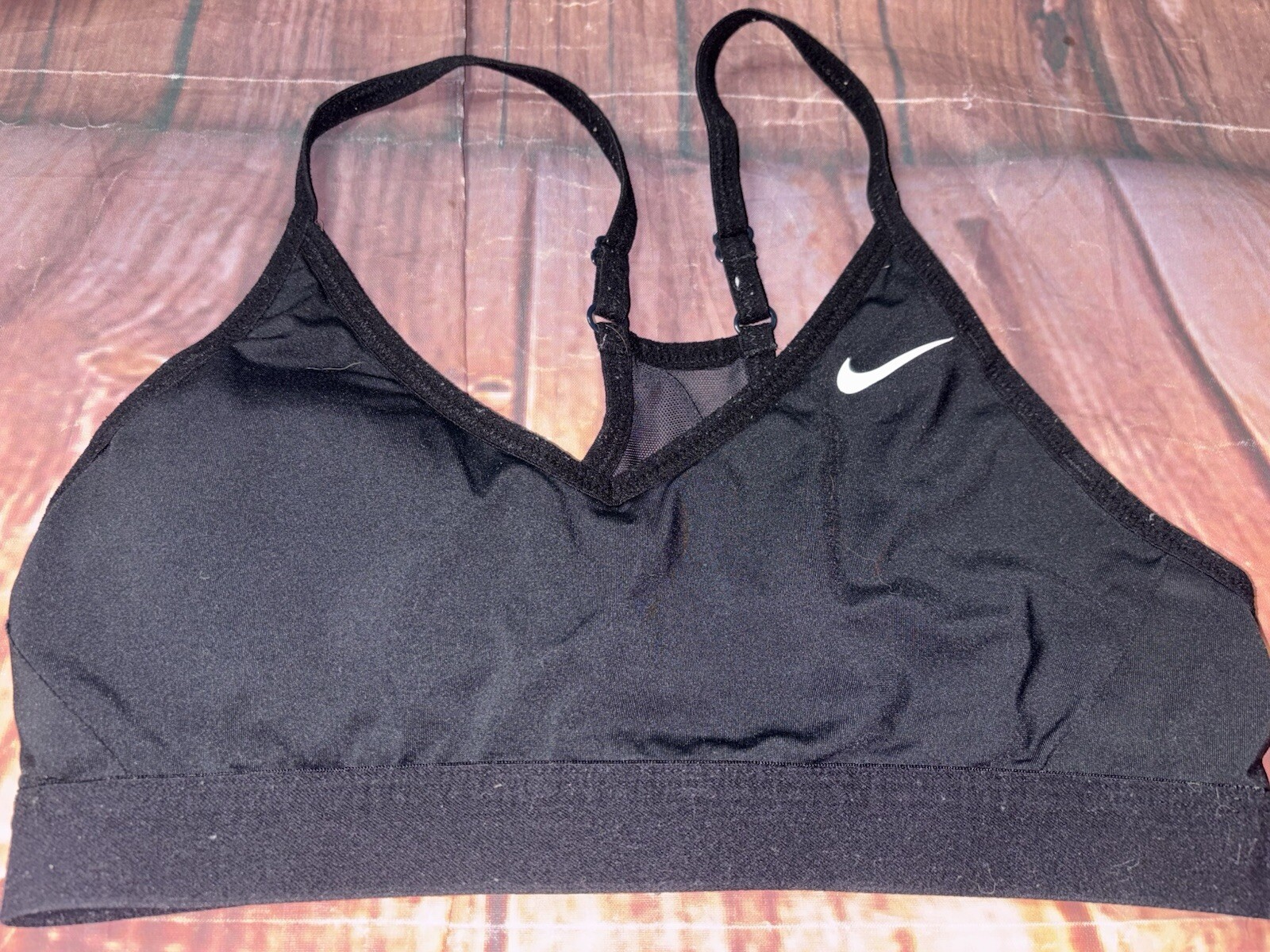 Nike Sports Bra Womens M BlackIndy Light-Support Dri Fit Adjustable Strap-image