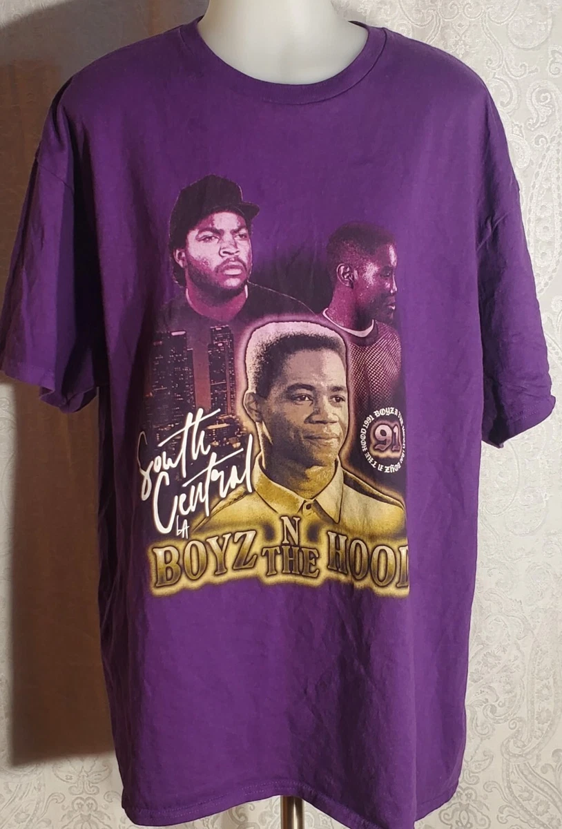 Boyz N The Hood Purple Graphic Tee T-Shirt Size XL | eBay