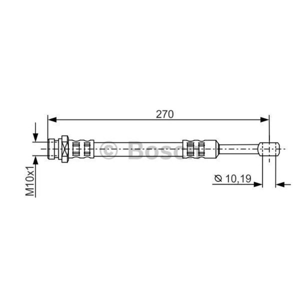 Bosch Bremsschlauch Bremsleitung Hinten AußEn FüR Hyundai Terracan 1 987 481 300-image