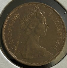 UK 🇬🇧 2 New Pence 1977 COIN (1971-1981) KM#916 QUEEN Elizabeth II -GREAT COIN!