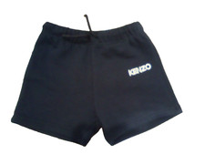  61 Kenzo Kids Baby Boy's Blue Logo Drawstring Sweat Shorts Size 12M