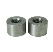 3/8"-16 Short Straight Threaded Steel Bungs (2) DIY Fabrication Builder USA MADE