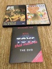 Collection of DVDs DVD on Toys and Games and Pez Netflix A E