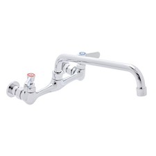 Kitchen Sink Faucet Wall Mount - 8" Center Commercial Kitchen Sink Faucet wit...
