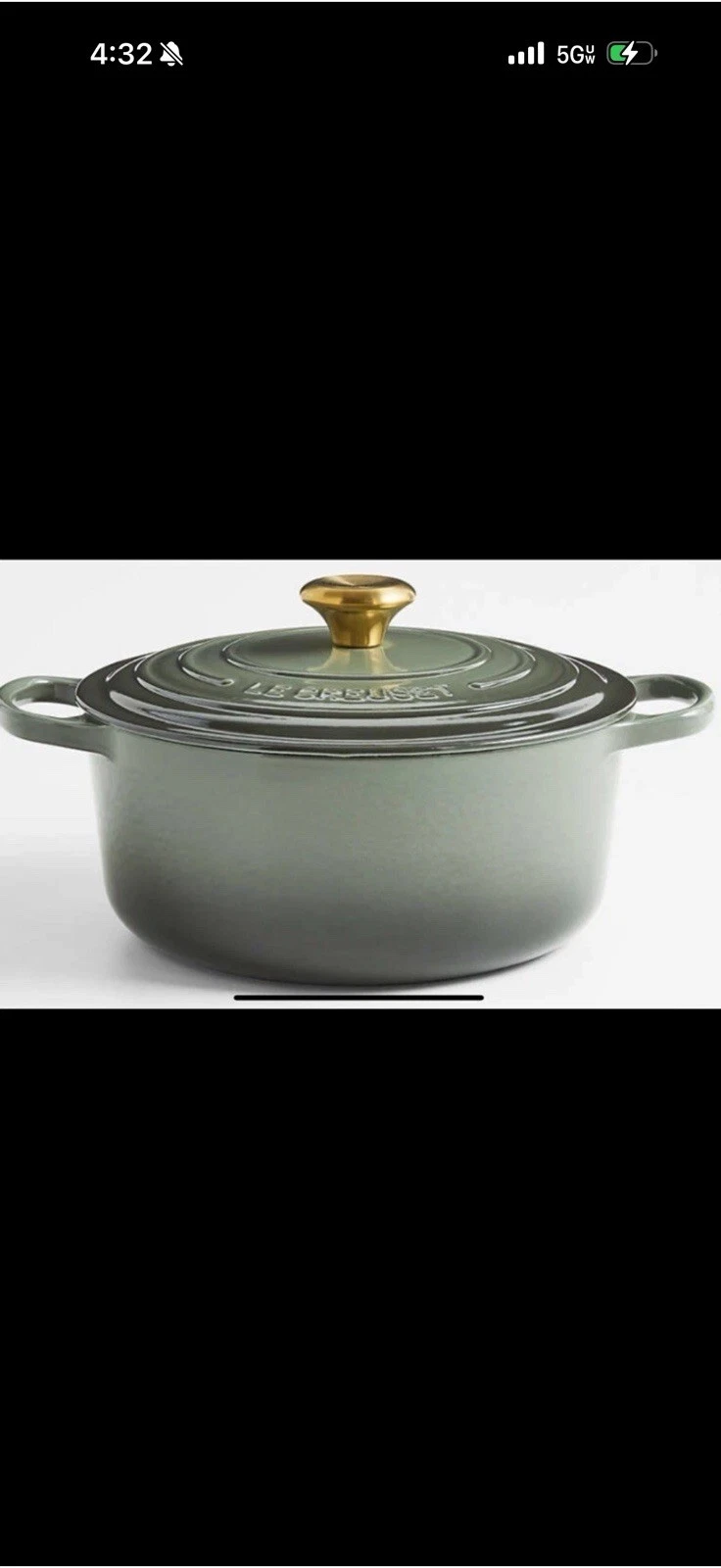 ~Le Creuset *NEW* 7.25Qt Round Dutch Oven - Enameled Cast Iron -*Thyme*