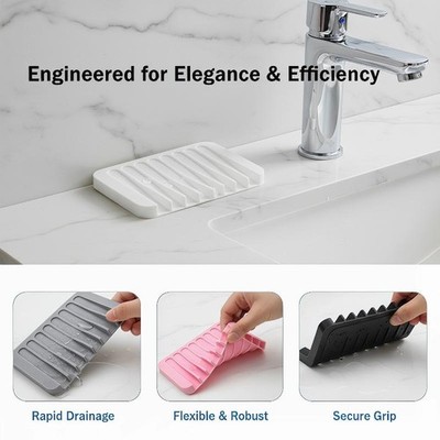 Silicone Soap Holder - Silicone Soap Pad Support For Draining And Storing Soaps