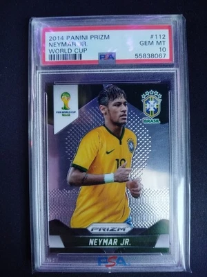 Neymar Jr. - ROOKIE - 2014 Panini Prizm World Cup #112 RC Brazil PSA 10 - Bild 1 von 2