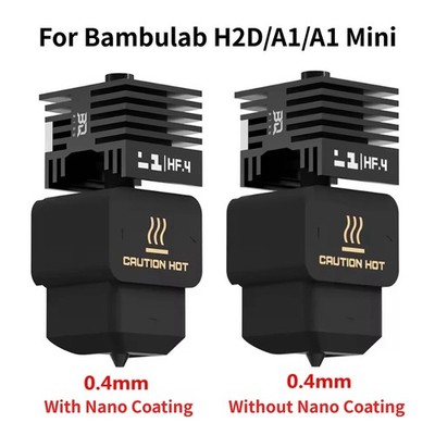 3D Printer For H2D A1 A1 Mini Hotend Kit Hardened Steel with Nano Coating Nozzle